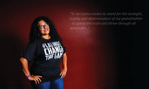 Latinos Change the Game Black T-Shirt
